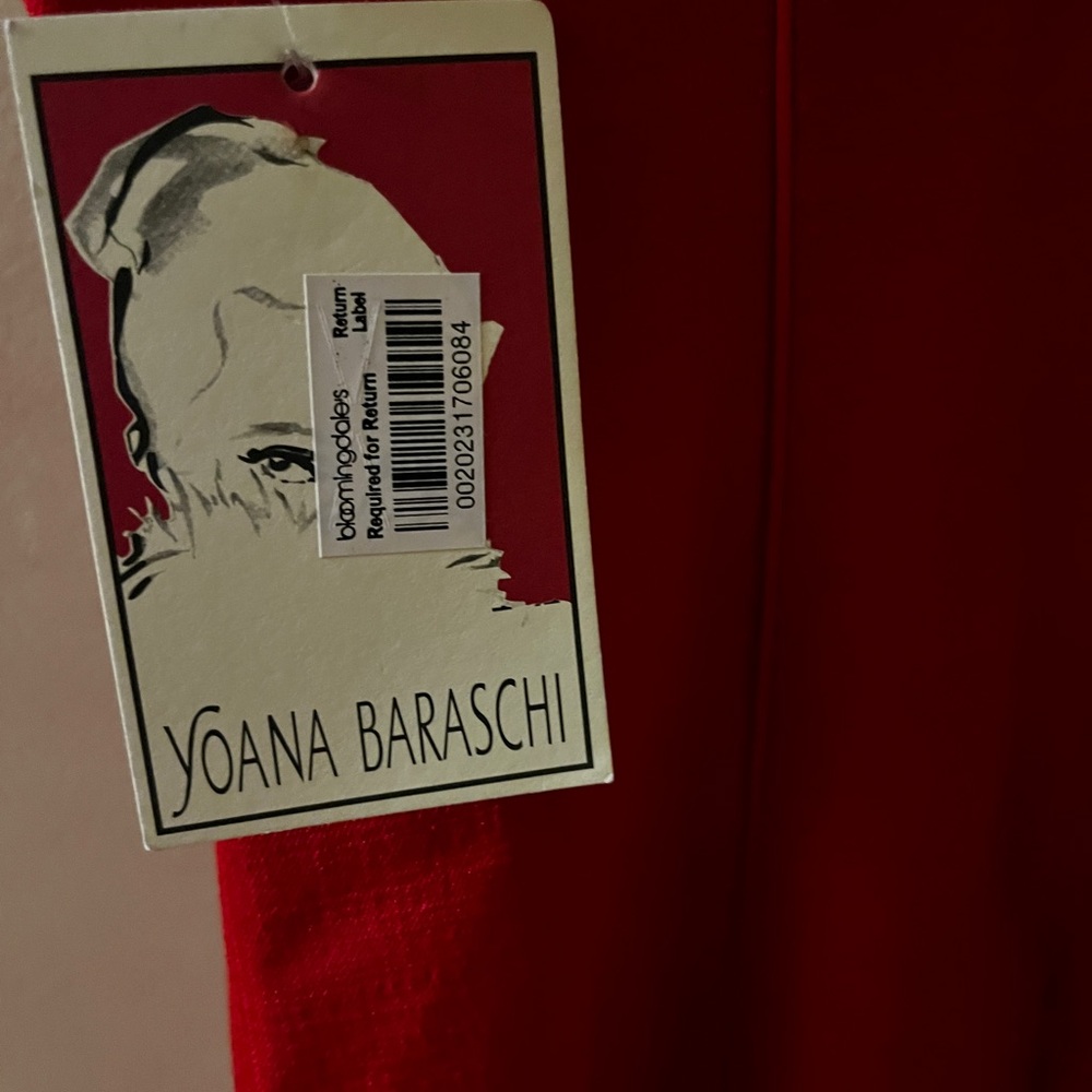 Yoana Baraschi Sweetheart Mini Dress Red Sz 2 $354 Chic Quiet Luxury NWT - Picture 4 of 6
